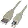 USB A male to USB B male Cable 3m White CABLE-141/3 (OEM)